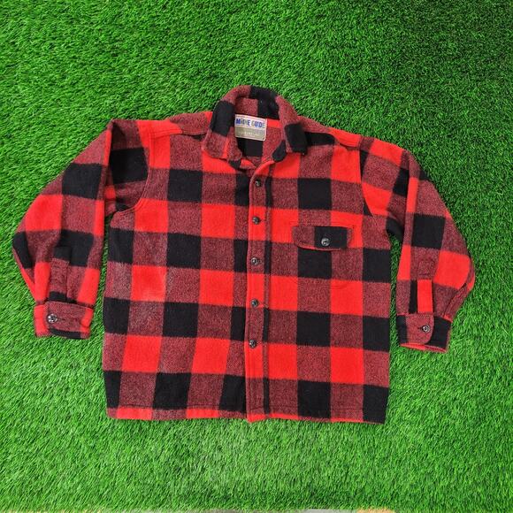 Vintage 70s Wool Hunting Jacket Women M/L 24x26 Baggy Oversized USA - Picture 1 of 12